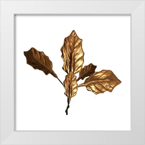Gold White Modern Wood Framed Art Print by Phillip, Jamie