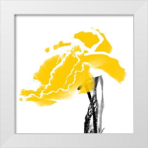 Plant Bloom White Modern Wood Framed Art Print by Phillip, Jamie