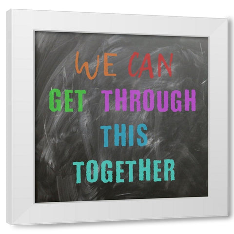 Motivate White Modern Wood Framed Art Print by Phillip, Jamie