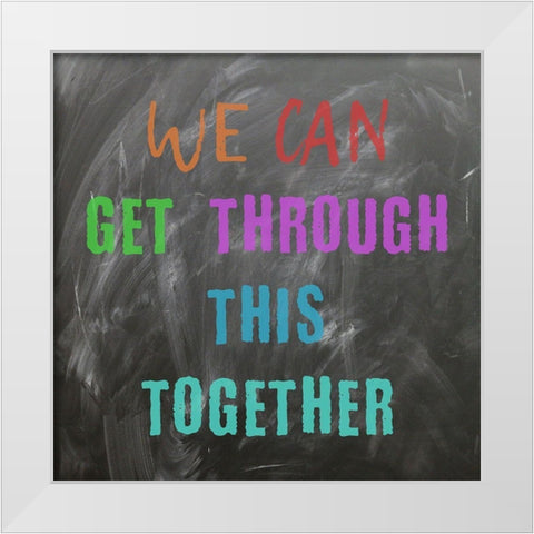 Motivate White Modern Wood Framed Art Print by Phillip, Jamie