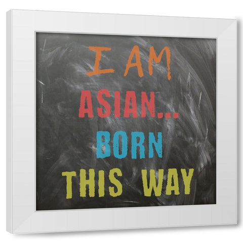 Asian White Modern Wood Framed Art Print by Phillip, Jamie