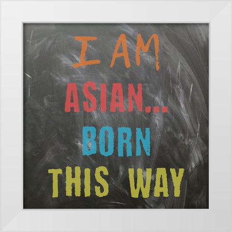 Asian White Modern Wood Framed Art Print by Phillip, Jamie