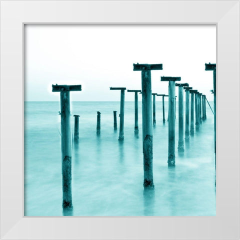 Bay Wood 1 White Modern Wood Framed Art Print by Phillip, Jamie
