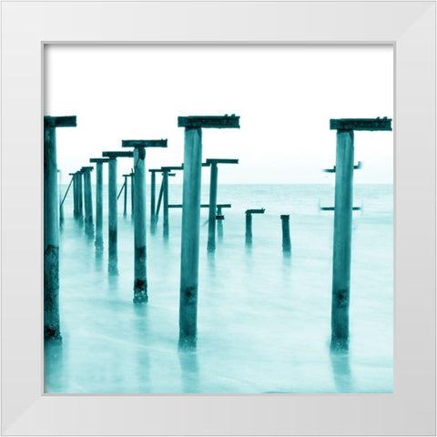 Bay Wood 2 White Modern Wood Framed Art Print by Phillip, Jamie