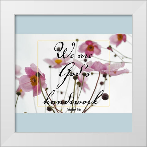 Handiwork White Modern Wood Framed Art Print by Phillip, Jamie