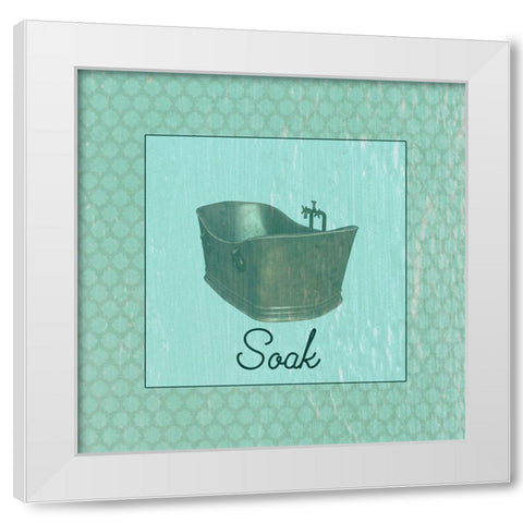Bath Tub White Modern Wood Framed Art Print by Phillip, Jamie