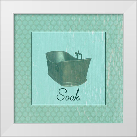 Bath Tub White Modern Wood Framed Art Print by Phillip, Jamie