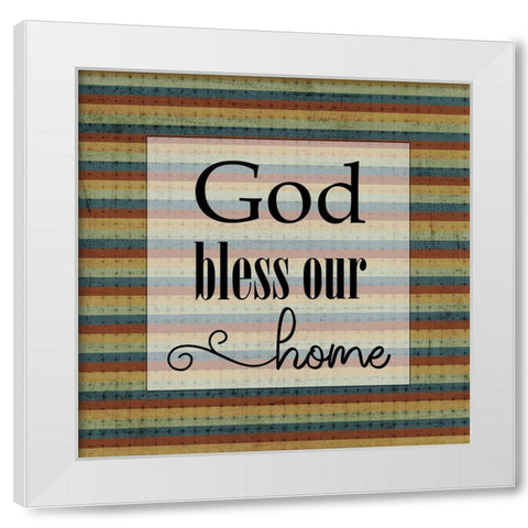 Our Home White Modern Wood Framed Art Print by Phillip, Jamie