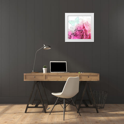 Mothers White Modern Wood Framed Art Print by Phillip, Jamie
