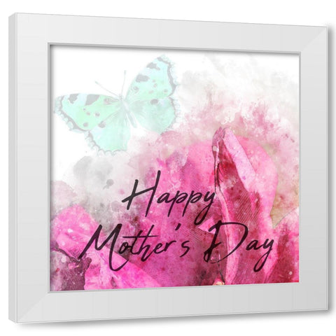 Mothers White Modern Wood Framed Art Print by Phillip, Jamie