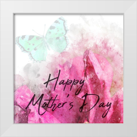 Mothers White Modern Wood Framed Art Print by Phillip, Jamie