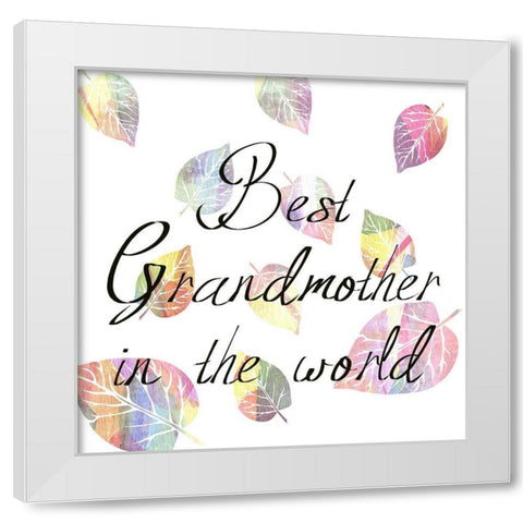 Grandmother White Modern Wood Framed Art Print by Phillip, Jamie