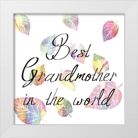 Grandmother White Modern Wood Framed Art Print by Phillip, Jamie