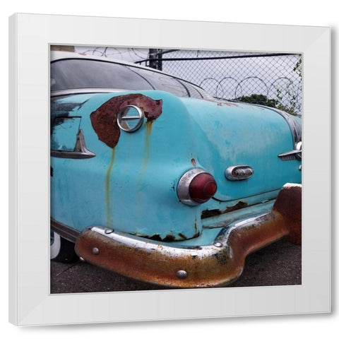 Vintage Car 2 White Modern Wood Framed Art Print by Phillip, Jamie