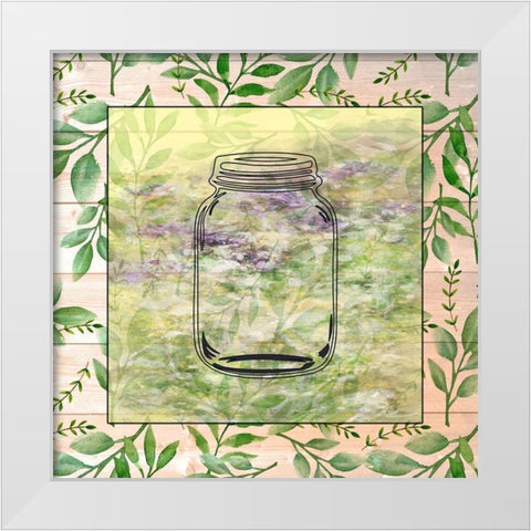 Kitchen Jar White Modern Wood Framed Art Print by Phillip, Jamie