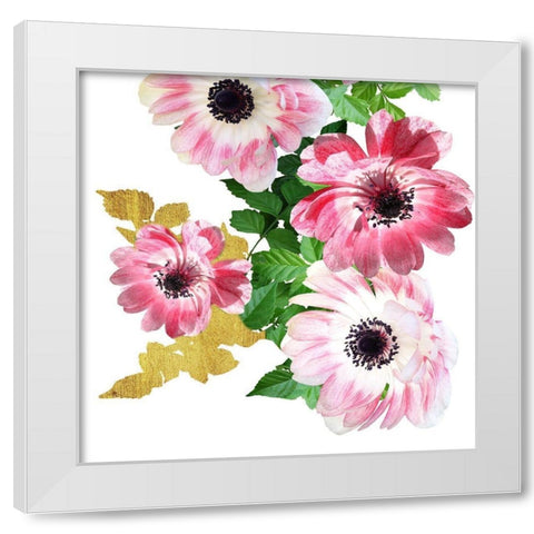 Rose Garden 1 White Modern Wood Framed Art Print by Phillip, Jamie