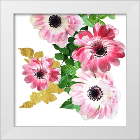 Rose Garden 1 White Modern Wood Framed Art Print by Phillip, Jamie