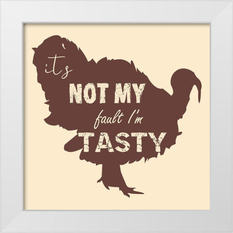 Turkey Bird White Modern Wood Framed Art Print by Phillip, Jamie