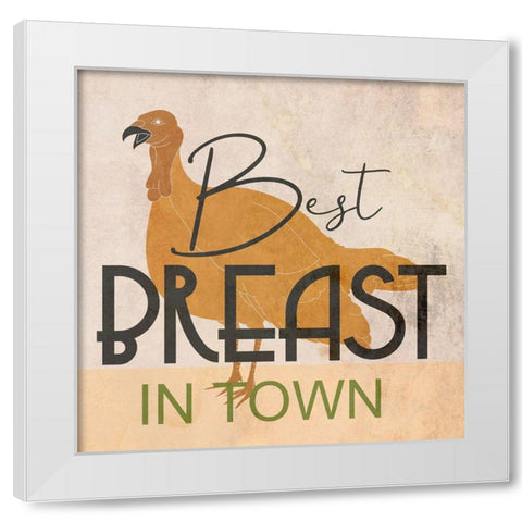 Turkey Breast White Modern Wood Framed Art Print by Phillip, Jamie