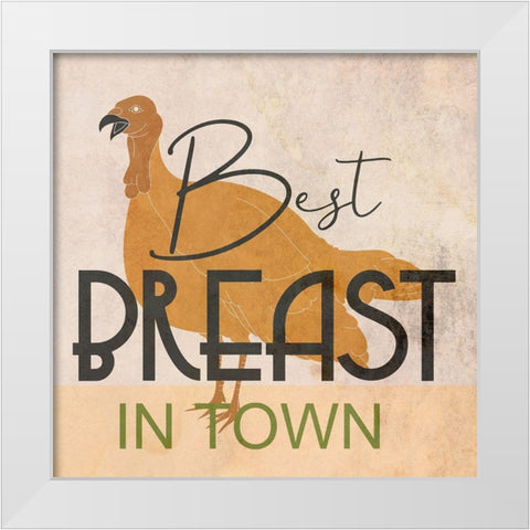 Turkey Breast White Modern Wood Framed Art Print by Phillip, Jamie