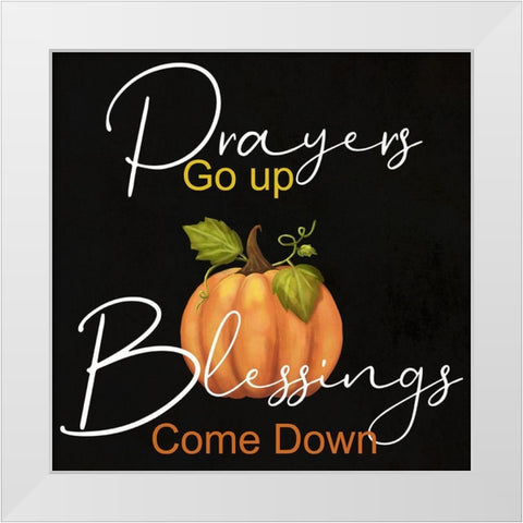 Prayers White Modern Wood Framed Art Print by Phillip, Jamie