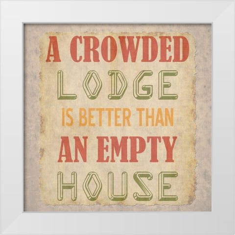 Lodge White Modern Wood Framed Art Print by Phillip, Jamie