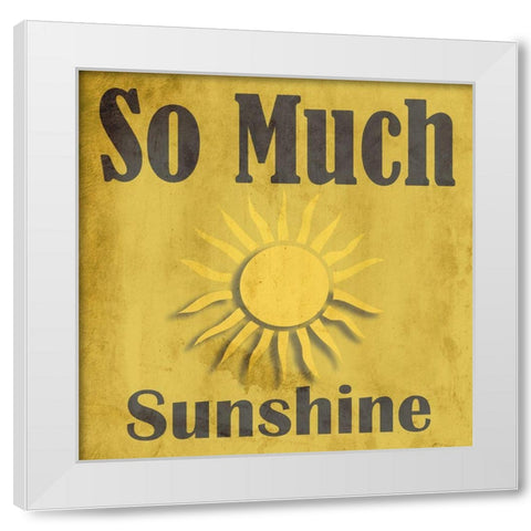 Sunshine White Modern Wood Framed Art Print by Phillip, Jamie