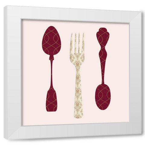 Eat 2 White Modern Wood Framed Art Print by Phillip, Jamie