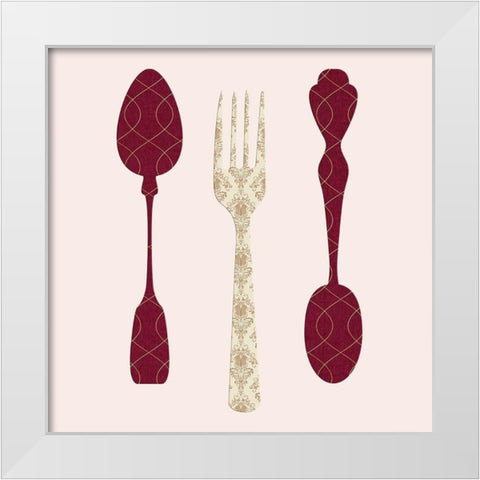 Eat 2 White Modern Wood Framed Art Print by Phillip, Jamie