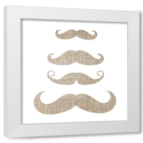 Brostache White Modern Wood Framed Art Print by Phillip, Jamie