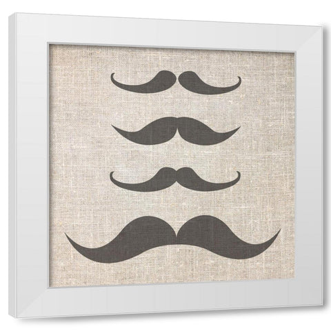 Brostache 2 White Modern Wood Framed Art Print by Phillip, Jamie