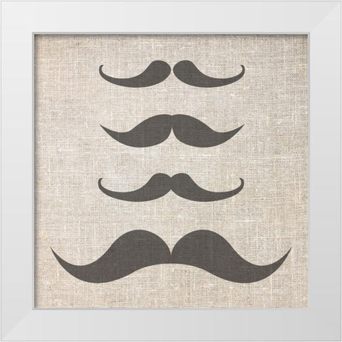 Brostache 2 White Modern Wood Framed Art Print by Phillip, Jamie