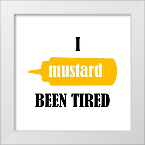 Mustard White Modern Wood Framed Art Print by Phillip, Jamie