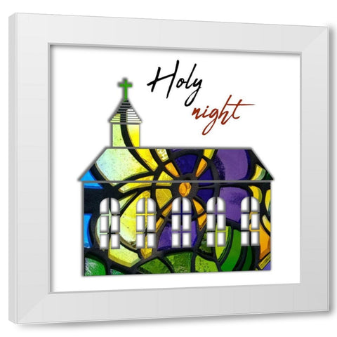 Church 2 White Modern Wood Framed Art Print by Phillip, Jamie