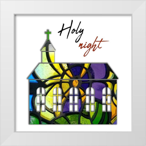 Church 2 White Modern Wood Framed Art Print by Phillip, Jamie