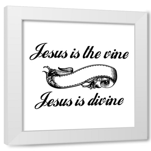 Divine White Modern Wood Framed Art Print by Phillip, Jamie