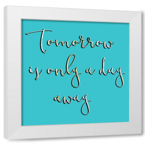Tomorrow White Modern Wood Framed Art Print by Phillip, Jamie