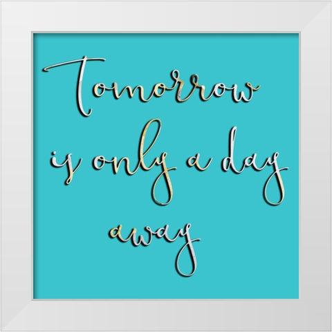 Tomorrow White Modern Wood Framed Art Print by Phillip, Jamie