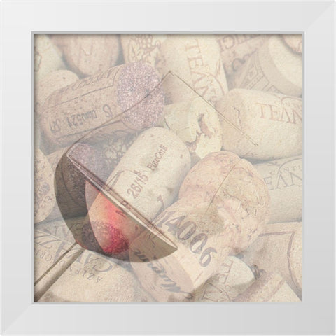 Wine Tasting 2 White Modern Wood Framed Art Print by Phillip, Jamie