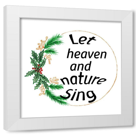 Heaven and Nature White Modern Wood Framed Art Print by Phillip, Jamie