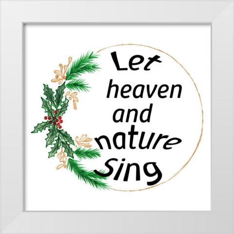 Heaven and Nature White Modern Wood Framed Art Print by Phillip, Jamie