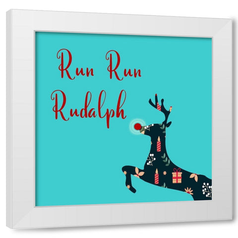 Rudalph White Modern Wood Framed Art Print by Phillip, Jamie