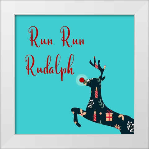 Rudalph White Modern Wood Framed Art Print by Phillip, Jamie