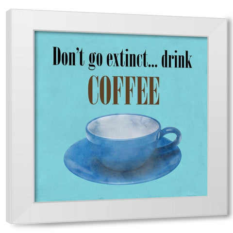 Morning Coffee White Modern Wood Framed Art Print by Phillip, Jamie