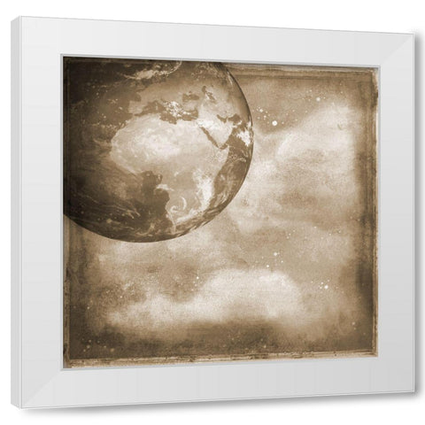 The World White Modern Wood Framed Art Print by Phillip, Jamie