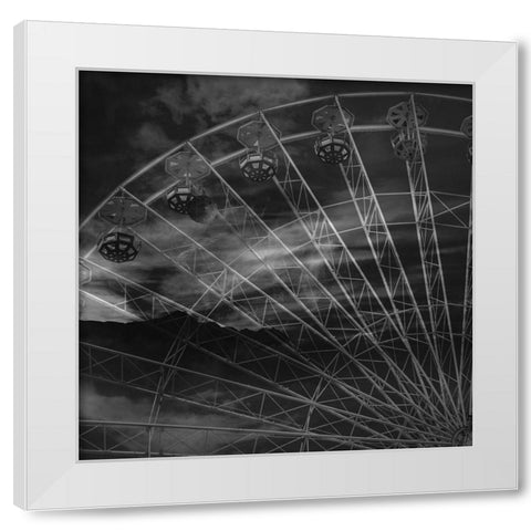 Big Wheel 2 White Modern Wood Framed Art Print by Phillip, Jamie