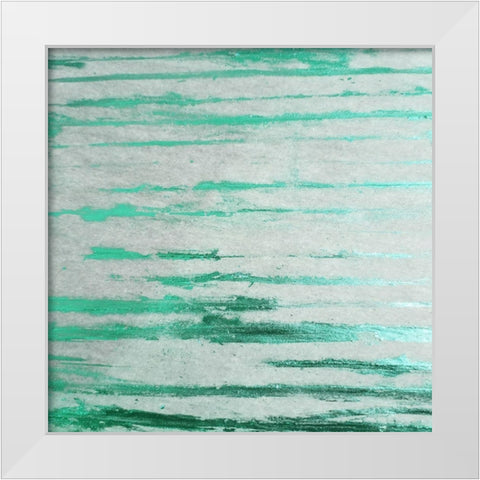 Emerald Green 1 White Modern Wood Framed Art Print by Phillip, Jamie