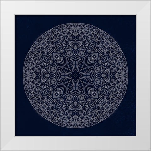 Empress Blue White Modern Wood Framed Art Print by Phillip, Jamie