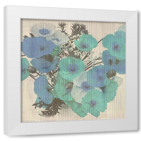 Field Of Bloom White Modern Wood Framed Art Print by Phillip, Jamie