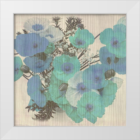 Field Of Bloom White Modern Wood Framed Art Print by Phillip, Jamie